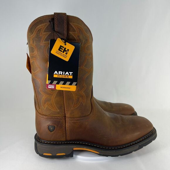 Ariat Workhog Square Toe Boot Toast 10007043 | Men\'s 11.5 D Medium | NEW main image 10